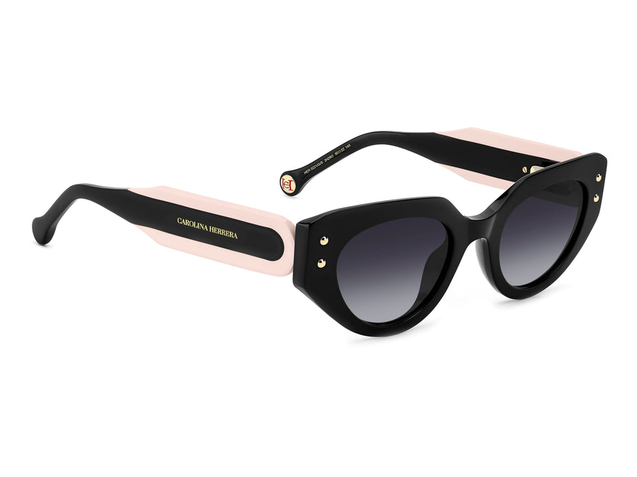 Carolina Herrera Cat-Eye Sunglasses - HER 0221/G/S BLACK PINK