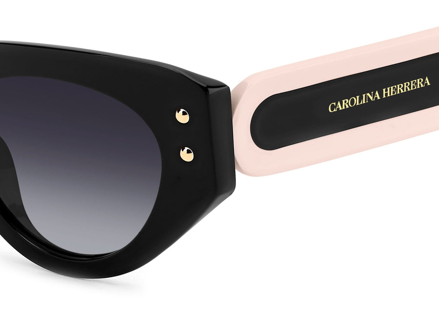 Carolina Herrera Cat-Eye Sunglasses - HER 0221/G/S BLACK PINK