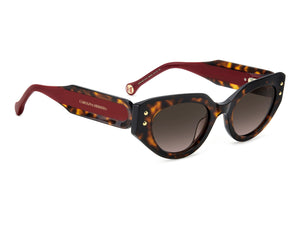 Carolina Herrera Cat-Eye Sunglasses - HER 0221/G/S HAVANA RED