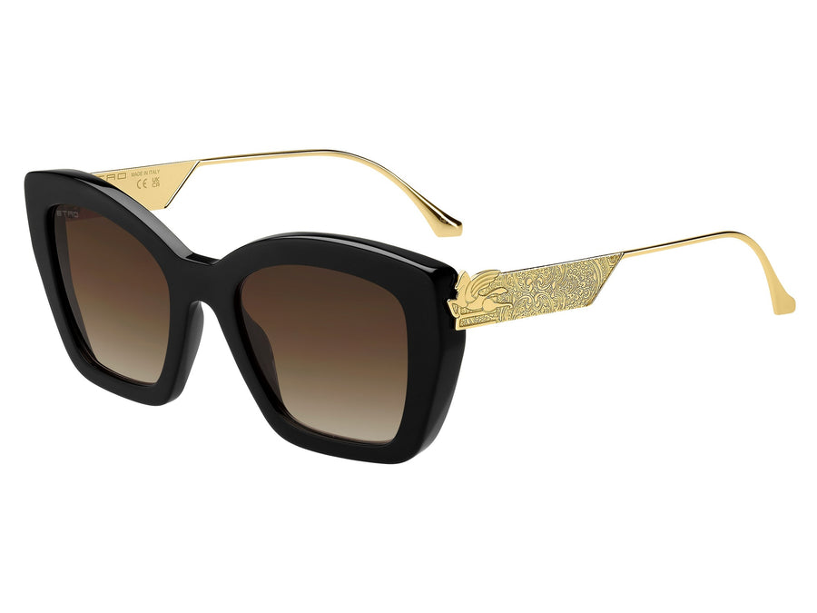 Etro Cat-Eye Sunglasses - ETRO 0039/G/S Black Gold