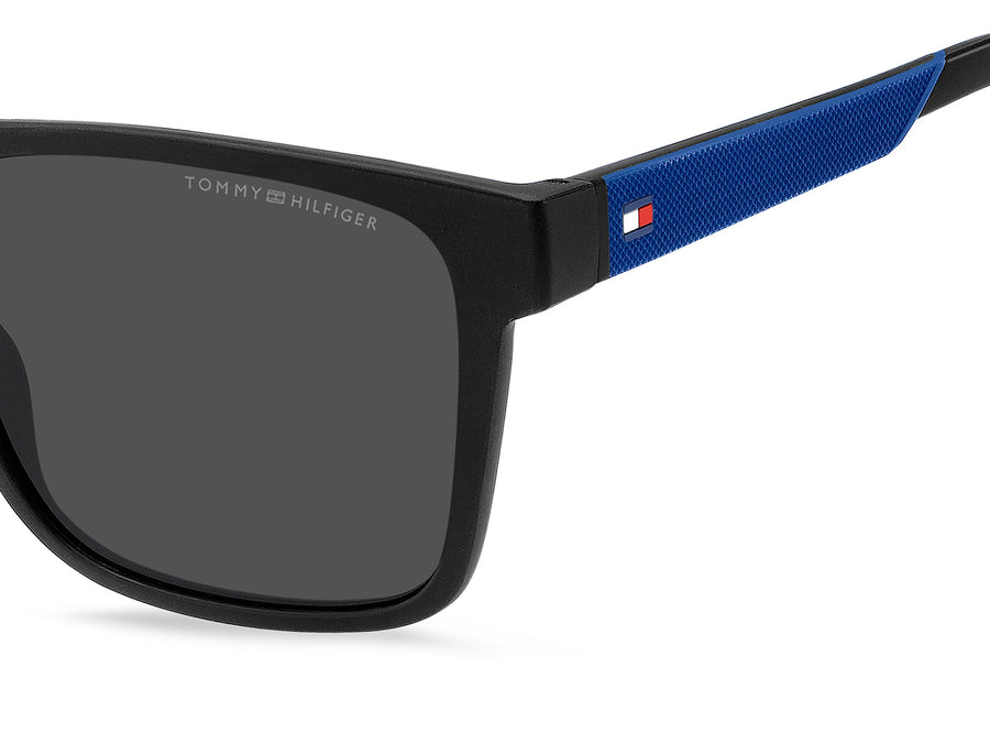 Tommy Hilfiger Square Sunglasses - TH 2144/S BLACK BLUE