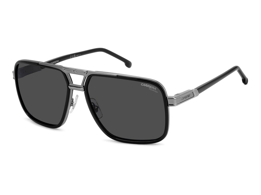 Carrera Square Sunglasses - CARRERA 1071/S BLACK DARK RUTHENIUM