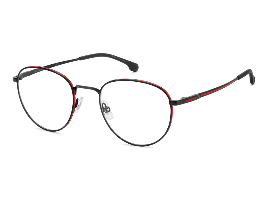 Carrera Round Frames - CARRERA 8908 MATTE BLACK RED