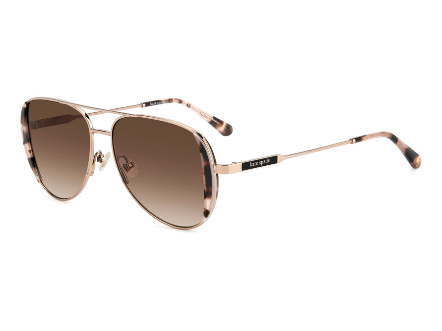 kate spade Aviator Sunglasses - KS NAVY/G/S ROSE GOLD