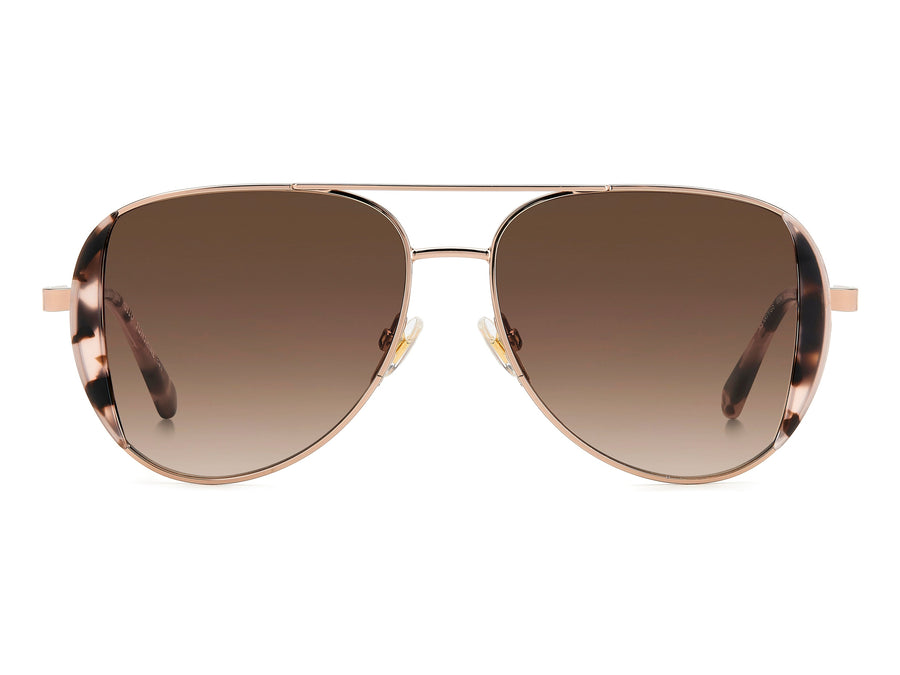 kate spade Aviator Sunglasses - KS NAVY/G/S ROSE GOLD