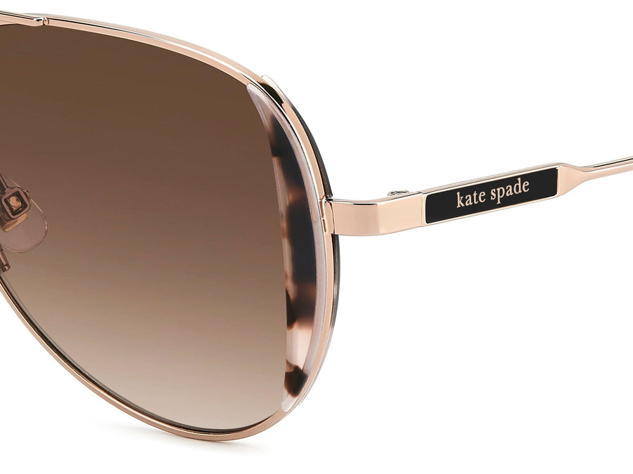 kate spade Aviator Sunglasses - KS NAVY/G/S ROSE GOLD