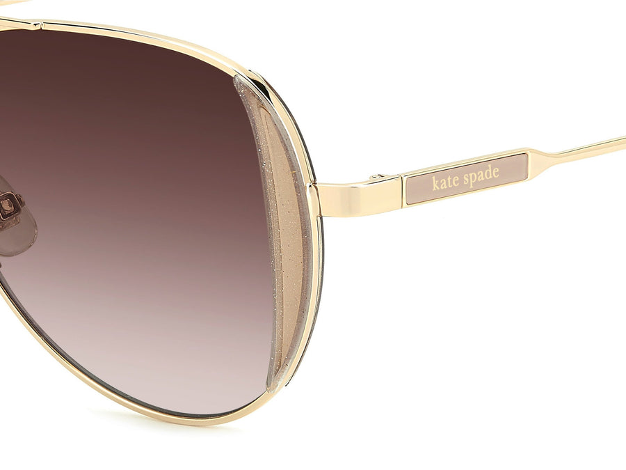 kate spade Aviator Sunglasses - KS NAVY/G/S CRYSTAL GOLD GLITTER