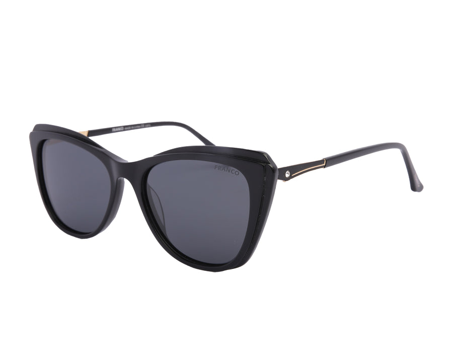 Franco Round Sunglasses - 82068 Black