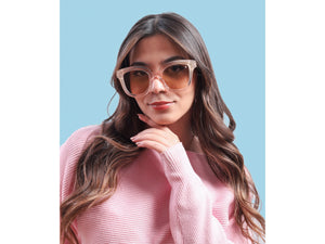 Rosa Valentine Square Sunglasses - 9807 Rose