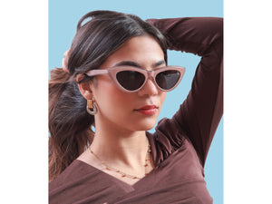 Rosa Valentine Cat-Eye Sunglasses - 8802 Brown