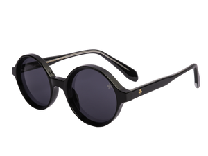 Rosa Valentine Round Sunglasses - 6227 Black