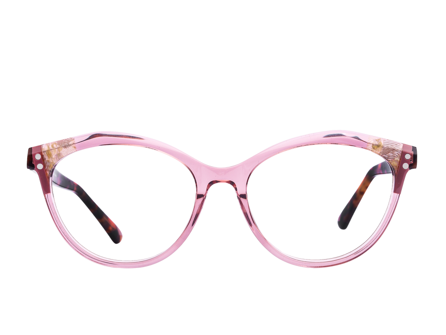 Rosa Valentine Round Frames - 2851 Crystal Havana