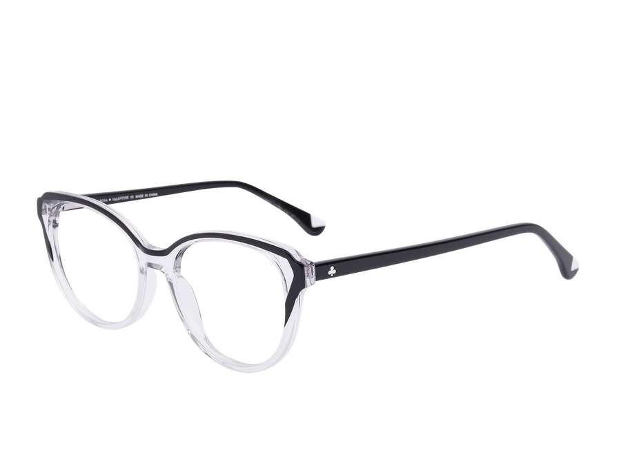 Rosa Valentine Cat-Eye Frames - 9037 Crystal Black