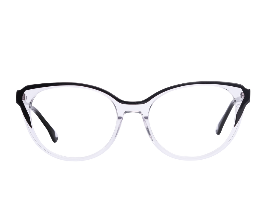 Rosa Valentine Cat-Eye Frames - 9037 Crystal Black