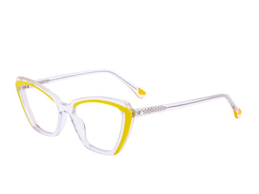 Rosa Valentine Cat-Eye Frames - 9038 Crystal Yellow