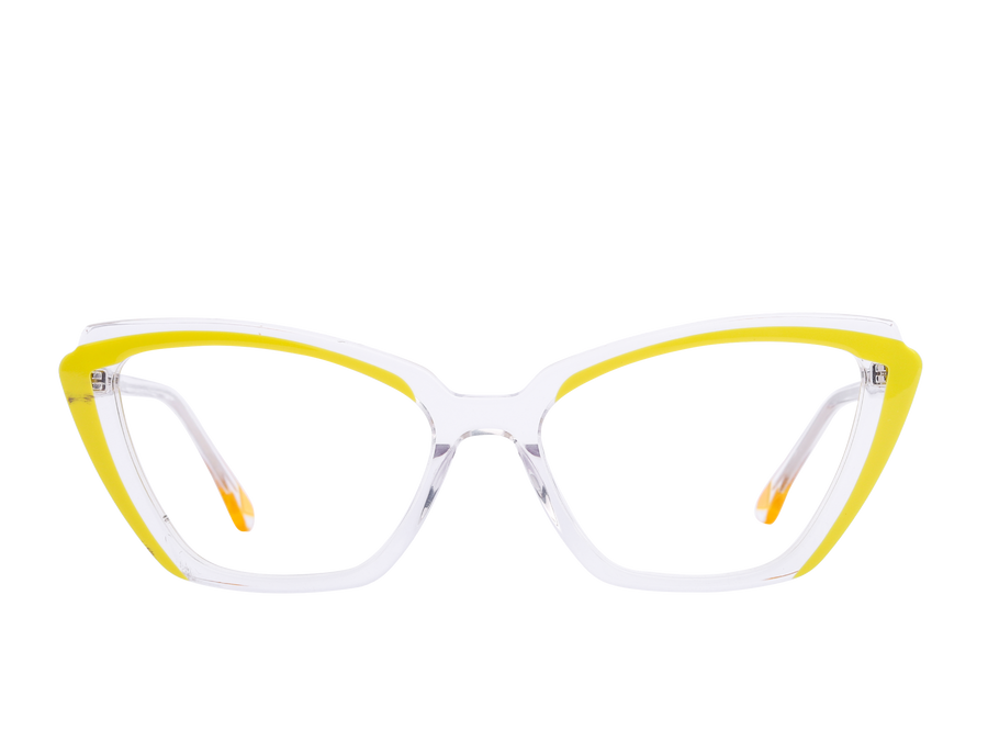 Rosa Valentine Cat-Eye Frames - 9038 Crystal Yellow