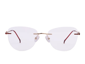 Rosa Valentine Round Frames - 12054 Gold Red