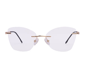 Rosa Valentine Cat-Eye Frames - 12136 Gold Black