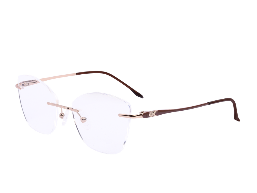 Rosa Valentine Cat-Eye Frames - 12136 Gold