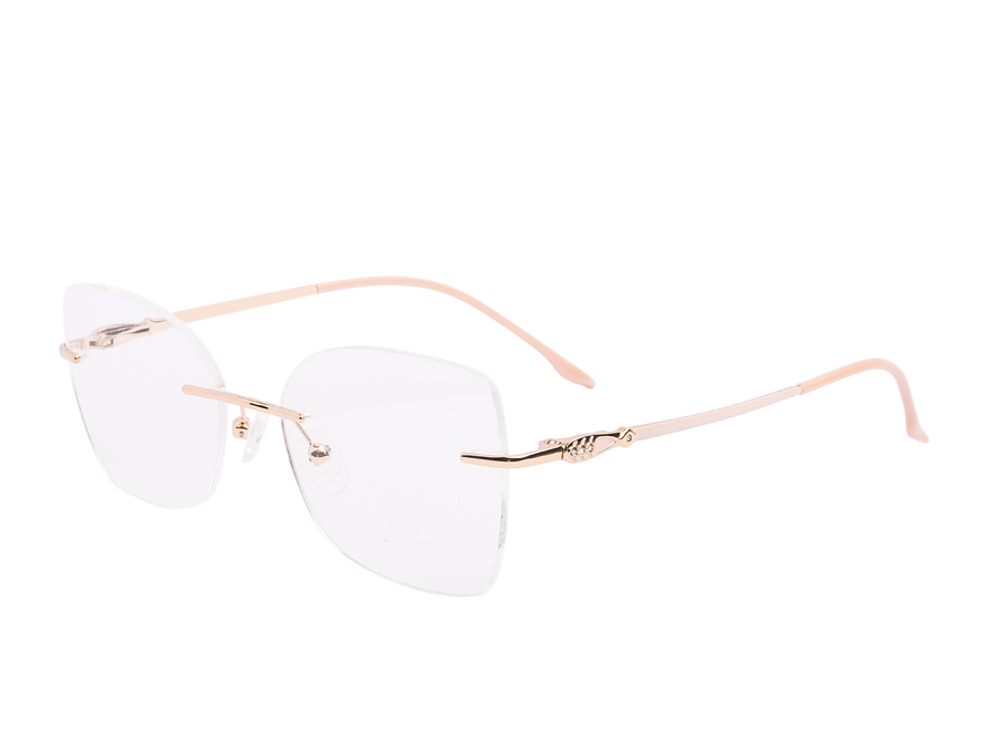 Rosa Valentine Cat-Eye Frames - 12149 Gold Beige