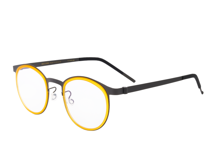 Decode Round Frames - 9704 Grey Yellow