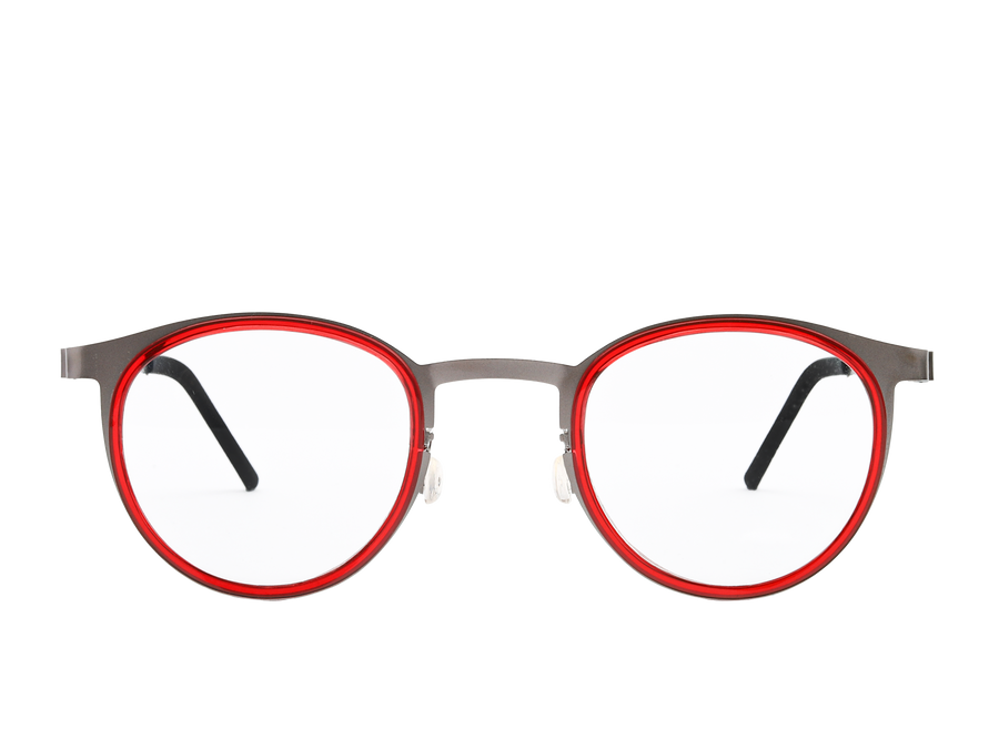 Decode Round Frames - 9704 Grey Red