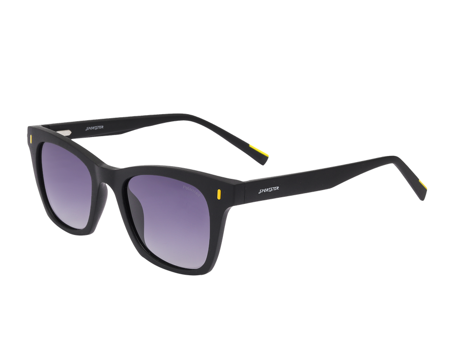 Sportster Square Sunglasses - MRT06-12 Black