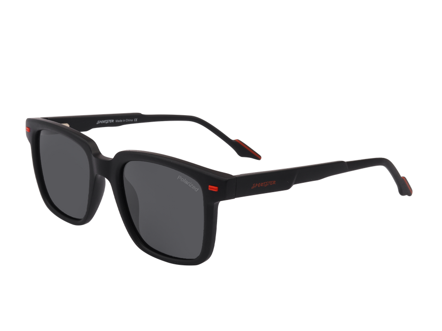 Sportster Square Sunglasses - MRT03-06 Matte Black 1