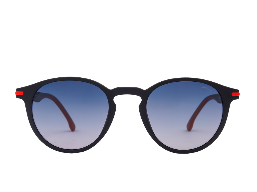 Sportster Round Sunglasses - MRT01-01 Black Red