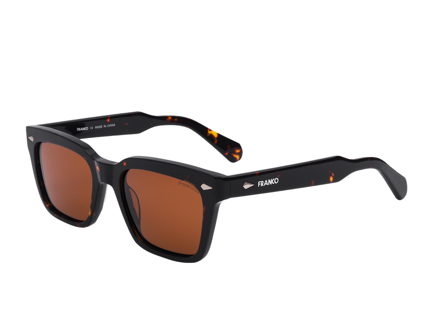 Franco Square Sunglasses - S900 Havana