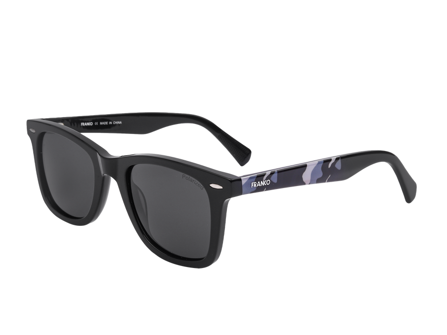 Franco Square Sunglasses - S8928 Black