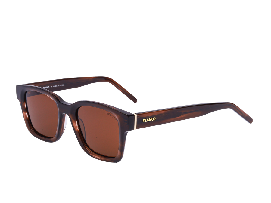 Franco Square Sunglasses - S0832 Brown