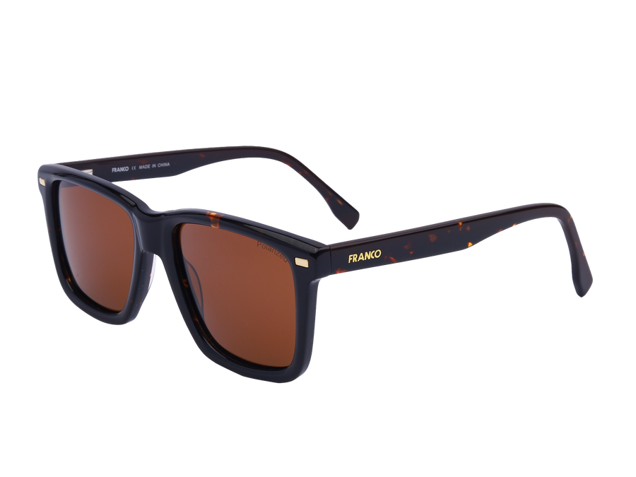 Franco Square Sunglasses - S1317 Havana