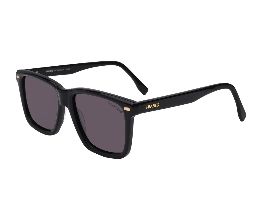 Franco Square Sunglasses - S1317 Black