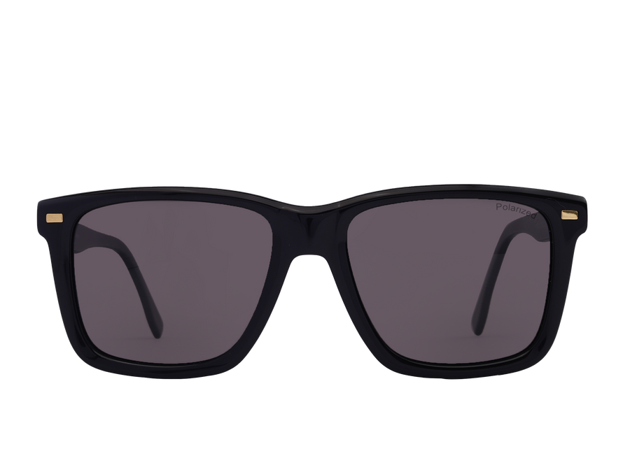 Franco Square Sunglasses - S1317 Black