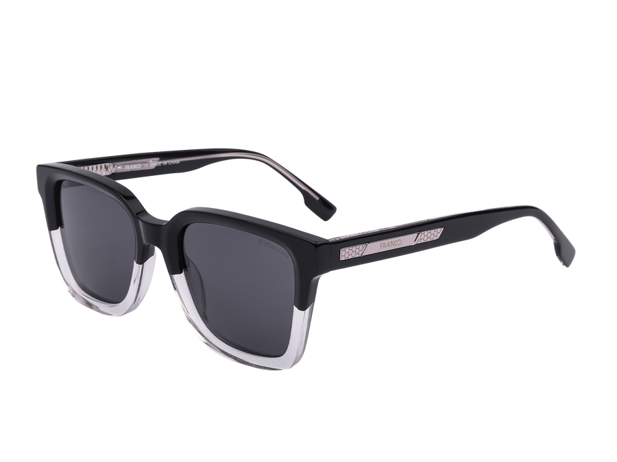 Franco Square Sunglasses - S2876 Black Crystal