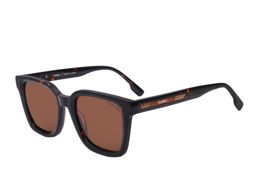 Franco Square Sunglasses - S2876 Brown