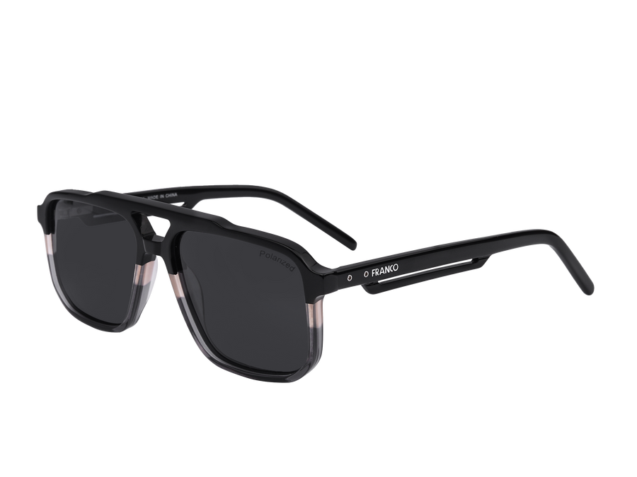 Franco Square Sunglasses - S18MV Grey Black