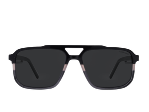 Franco Square Sunglasses - S18MV Grey Black