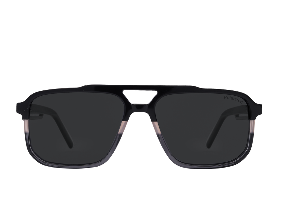 Franco Square Sunglasses - S18MV Grey Black