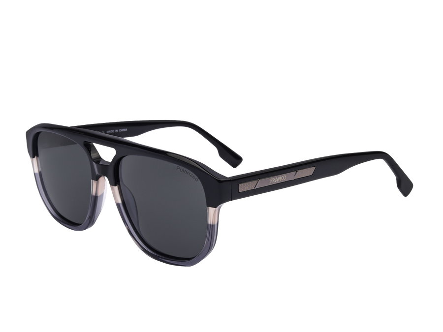 Franco Square Sunglasses - S2878 Grey Black