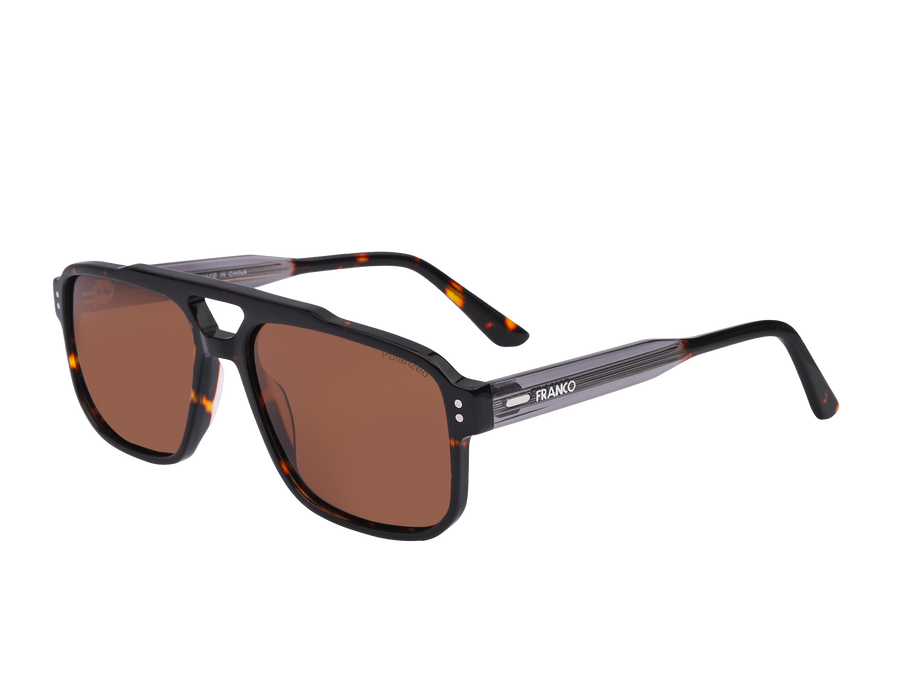 Franco Square Sunglasses - S5862 Havana