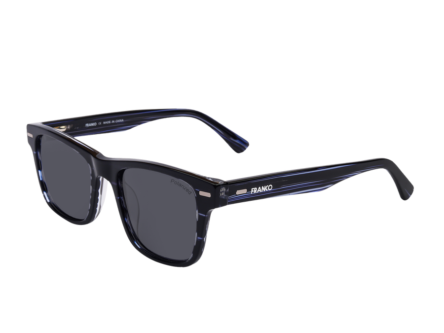 Franco Square Sunglasses - S5501 Blue Havana