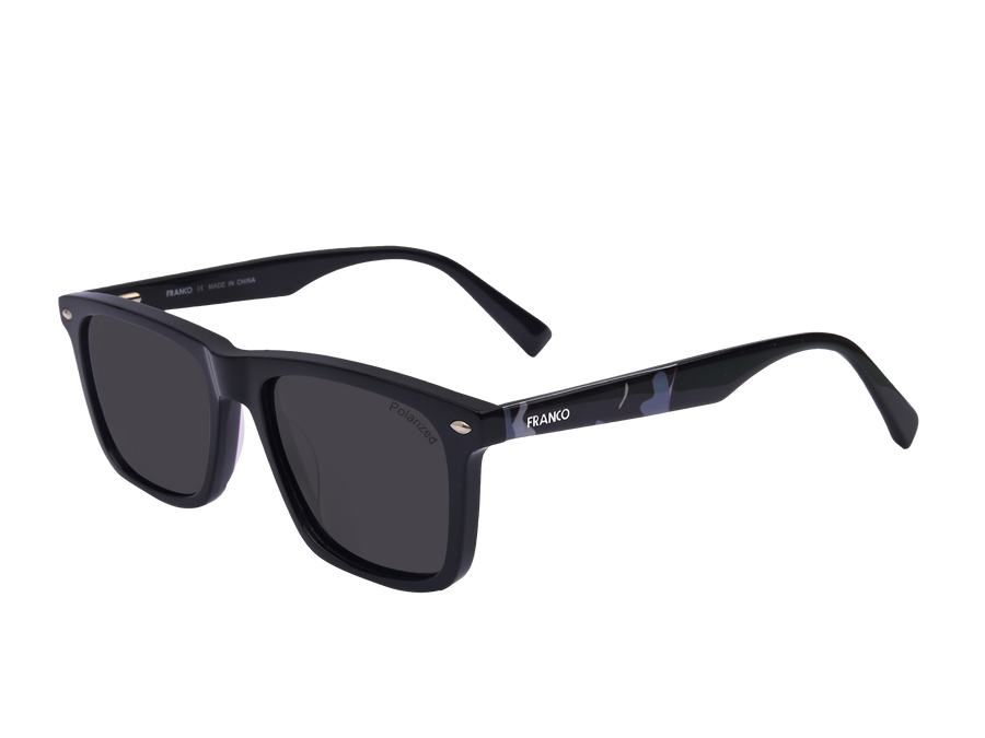 Franco Square Sunglasses - S8927 Black