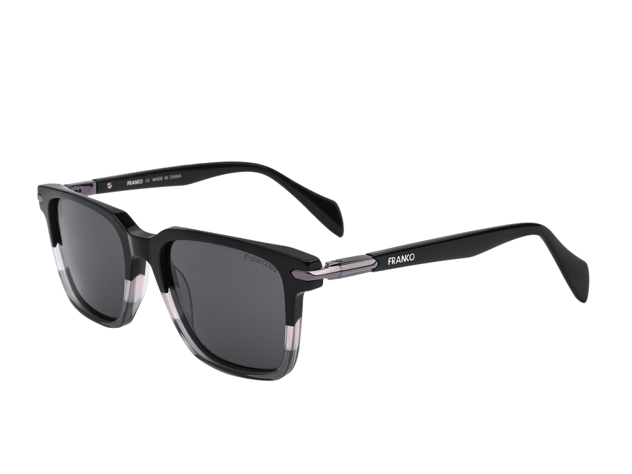 Franco Square Sunglasses - S16WV Grey Black