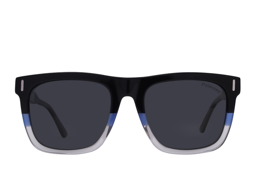 Franco Square Sunglasses - S5863 Black Crystal