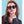 Load image into Gallery viewer, Rosa Valentine Square Sunglasses - GS 6050 Black
