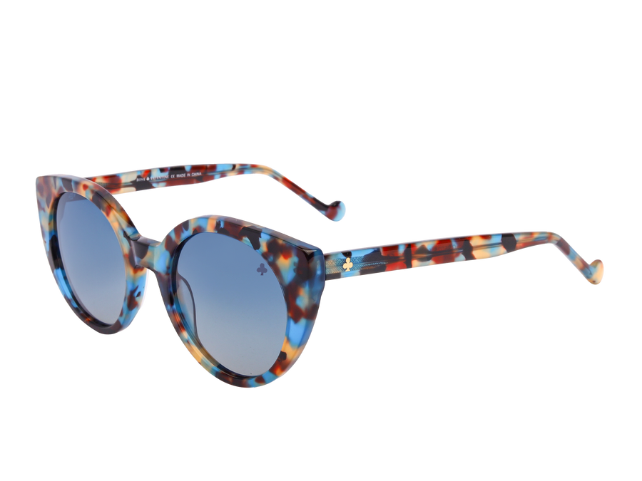 Rosa Valentine Square Sunglasses - GS 5025 Blue Havana