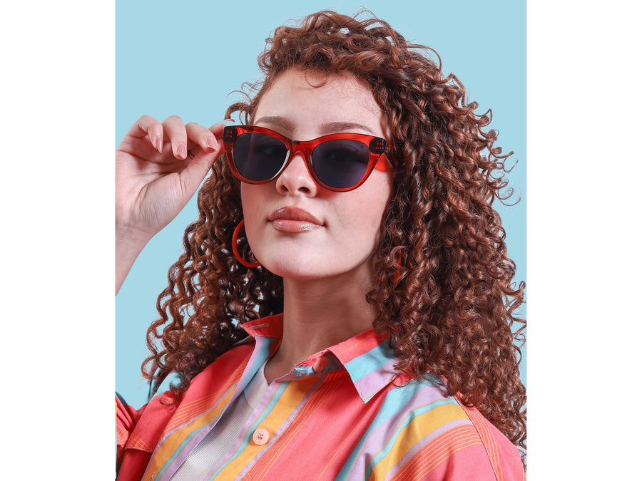 Rosa Valentine Square Sunglasses - GS 6042 Red