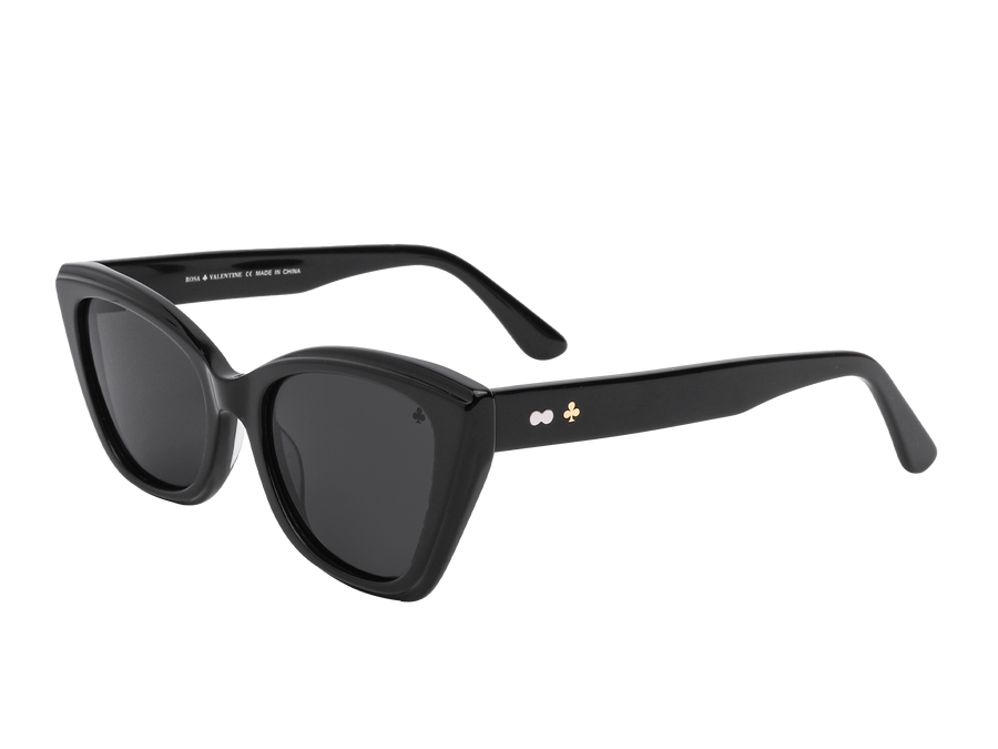 Rosa Valentine Cat-Eye Sunglasses - H 2825 Black